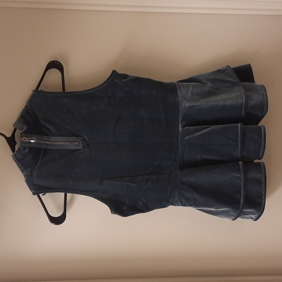 NWT, Torn by Ronny Kobo Ricki Velvet Peplum Top - Picture 7 of 14